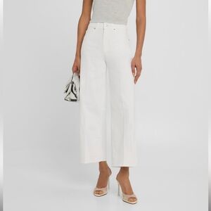 PAIGE Sasha" jeans in crisp white stretch-denim